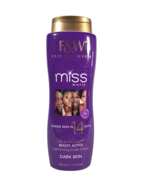 Fair & White: Miss White Lightening Body Lotion 17.6oz Dark Skin